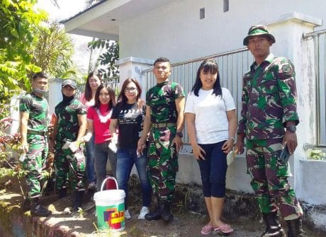 TNI TUMBUHKAN KEAKRABAN DAN SEMANGAT KERJA BAKTI