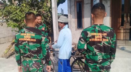 Sejumlah Satgas TMMD Reguler ke-105 Kodim 0716