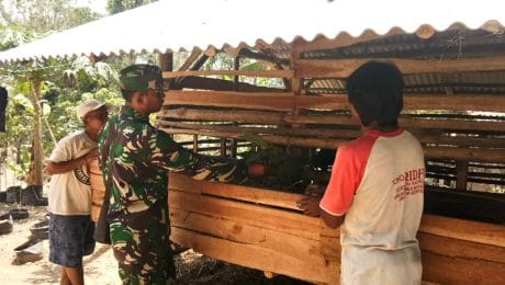 TNI Motivasi Peternak Kambing di Lokasi TMMD ke- 106 Kodim Cilacap