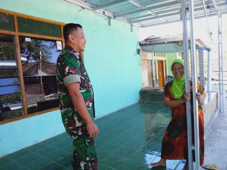 Keluarga Pak Hariadi Siap Menyambut Pasukan Satgas TMMD ke-106 Kodim 0802/Ponorogo