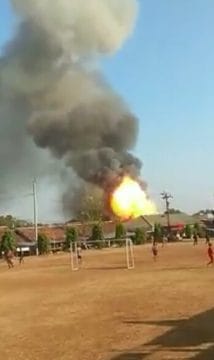 Gudang Senjata Brimob Srondol Meledak dan Terbakar