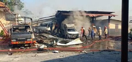 Gudang Penyimpanan Barang Bukti Warga, Meledak, Satu Anggota Brimob Terluka