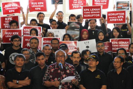 Tolak RUU dan Pemilihan Capim KPK, Civitas UGM Gelar Aksi Pernyataan Sikap