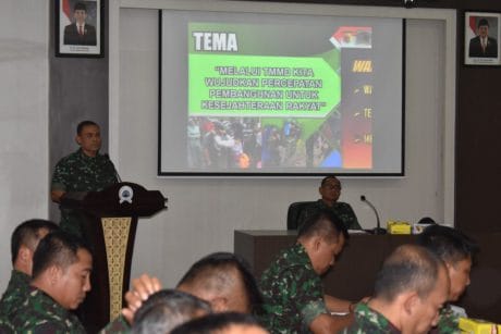Danrem 081/DSJ Terima Paparan Kesiapan TMMD Ke-106
