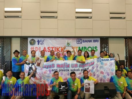 IKA Universitas Brawijaya Kampayekan Bahaya Sampah Plastik Melalui Tagar #PlastikKaditMbois