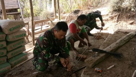 Pra TMMD Reguler ke- 106, TNI Kodim Cilacap bersama Masyarakat Kebut Pembangunan Fisik