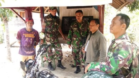 Babinsa Jeruklegi Ajak Kepala Desa Cilibang Sukseskan TMMD 106 Kodim Cilacap