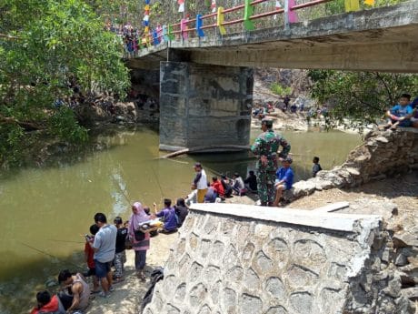 Danramil Jeruklegi Pantau Lomba Mancing Menyambut TMMD 106 Kodim Cilacap