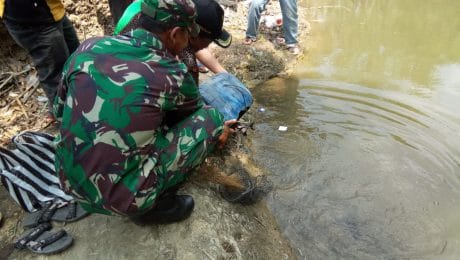 Secara Simbolik Lepas Ikan, Mulainya Lomba Memancing di Pra TMMD 106 Kodim Cilacap