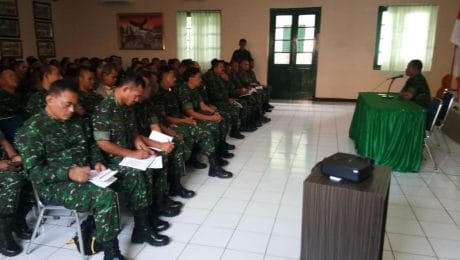 Kasdim 0703 Kumpulkan Prajurit TNI dan PNS Matangkan TMMD 106 Kodim Cilacap
