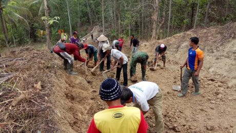 Penggarapan Pelebara Jalan Mulai di Cicil Pada Pra TMMD 106 Kodim Cilacap