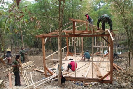 Pra TMMD 106 Kodim Cilacap di Desa Cilibang, TNI dan Warga Kompak