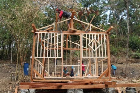 Sekejap Saja Mushola Dusun Kaligintung Hampir Jadi di Pra TMMD 106 Kodim Cilacap