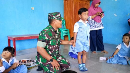 Serka Yatiman Ajak Anak-Anak PAUD Barokah Tampil Kedepan.