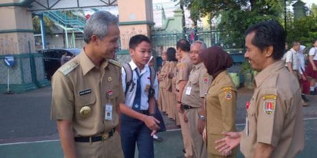Himbau Pelajar Tidak Usah Ikut Demo, Ganjar : Tidak Tahu Ada Demo kembali, Mau Demo Apa Lagi ?