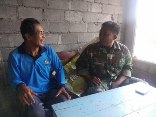 SILATURAHMI SERKA HERI SELAKU ANGGOTA SATGAS TMMD 106 KEPADA WARGA SEKITAR