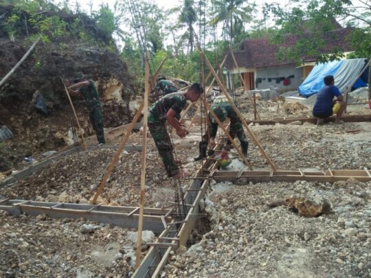 PROGRAM RTLH SUDAH MEMASUKI TAHAP BEKISTING PONDASI