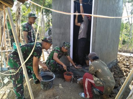Pancaran Senyum Bahagia Warga Berkat Jambanisasi TMMD ke 106 Kodim 0818 Malang