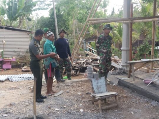 KASDIM 0818 TINJAU PEMBANGUNAN MUSHOLA, TMMD REG KE 106 KODIM 0818 MALANG-BATU