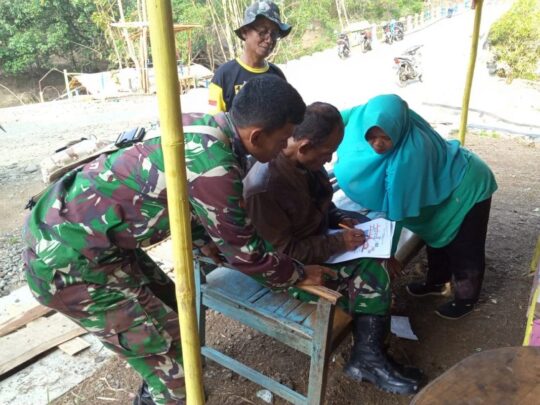 Satgas TMMD 106 Kodim Cilacap Lakukan Koordinasi di Lokasi Kerja