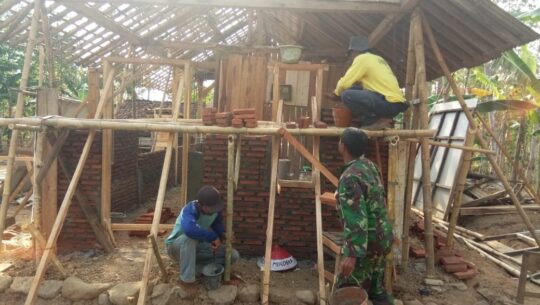 Pemasangan Bata Di Penerima RLTH, Dikebut