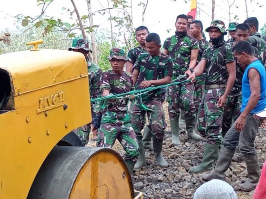 Tak Ada yang Tak Mungkin Dilakukan oleh Prajurit TNI di Lokasi TMMD