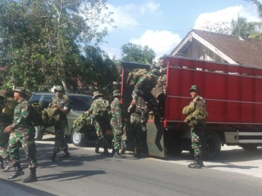 PASUKAN SUDAH MULAI BERDATANGAN JELANG UPACARA PENUTUPAN TMMD 106