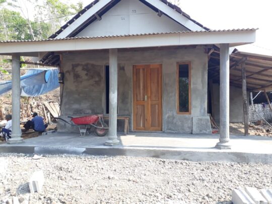 TMMD Donomulyo Finishing RTLH Menunggu Matrial