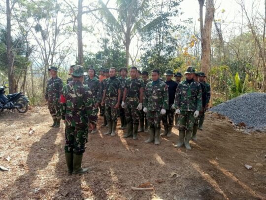 Dan SSK Satgas TMMD ke 106 Tekankan Anggota Untuk Cermat Dalam Bekerja