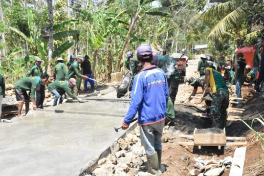 Masuki Pekan ke 2, Pengerjaan TMMD Makin Dikebut