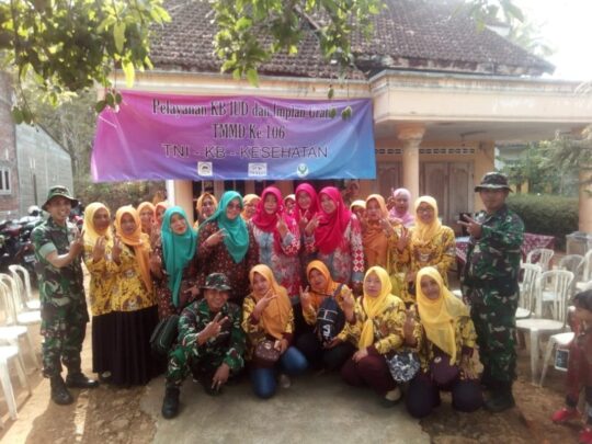 Pelayanan KB Gratis di Acara Pembukaan Upacara TMMD 106 Kodim Malang
