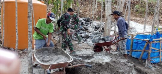 TMMD Donomulyo Campuran Adonan Matrial Siap Diluncurkan