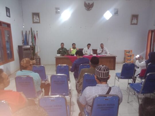 SERTU NURI ANGGOTA SATGAS TMMD HADIRI SOSIALISASI MUSRENBANGDES KEDUNGSALAM