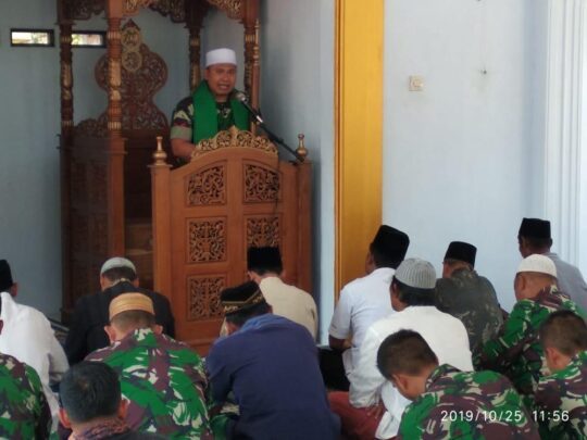 Siraman Rohani dari Koptu Fathurrohman untuk Jamaah Sholat