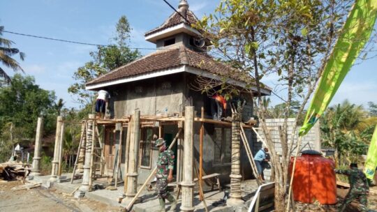 TMMD Donomulyo Pemlesteran Mushola Sudah Hampir Selesai