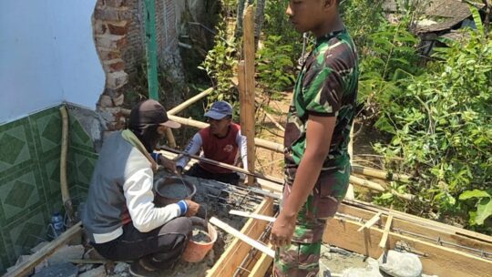 Pasang Pondasi Selesai, Pembangunan Masjid Al Huda Mulai Pasang Sloof