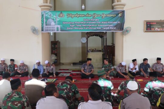 Wabup Tanjab Barat Hadiri Tasyakuran dan Doa bersama Polres