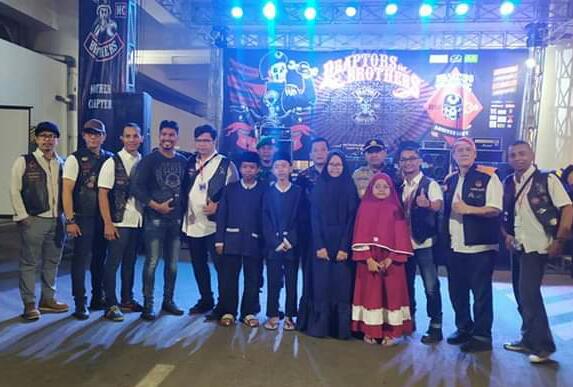 Peringati Hari Jadi, D’Raptors Brothers MC  ke-4 Serta Tangerang Chapter ke-3 Gelar Syukuran dan Santunan Anak Yatim