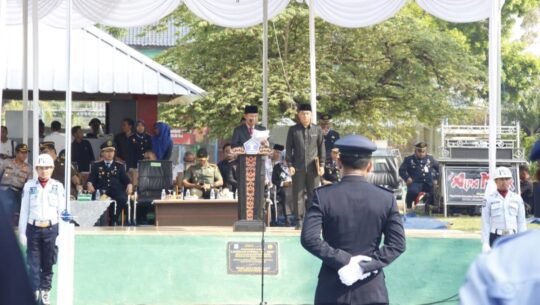 Upacara Hari Jadi Darma Karyadhika ke-74 Bupati Lampura Bertindak sebagai Irup