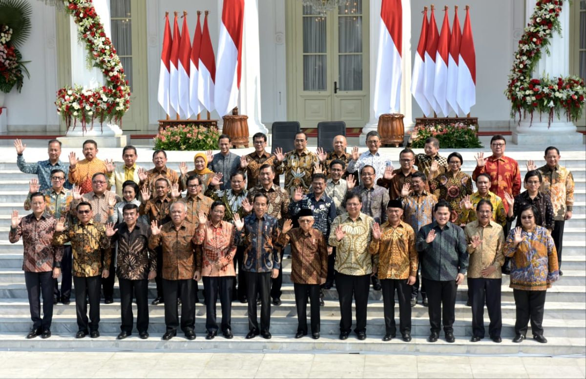 Inilah Para Menteri Dalam Susunan Kabinet Indonesia Maju