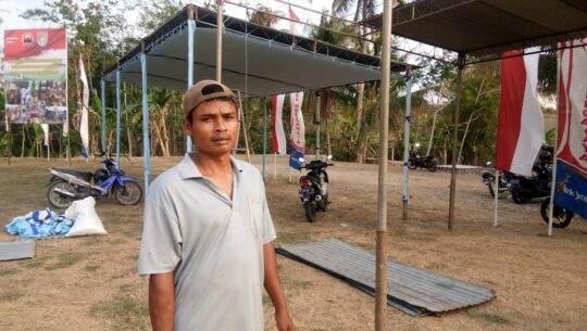 Sardi Ketiban Rejeki Pasalnya, Tratag Miliknya Kini Dipakai Untuk Upacara Pembukaan TMMD.