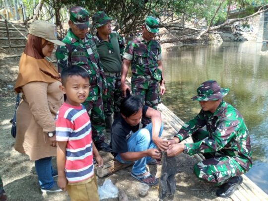 Kasdim Datang, Ini Berkah Iwan Saat Mancing Hasil Pembangunan Destinasi Wisata Saat Pra TMMD 106 Kodim Cilacap