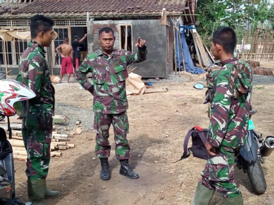 Koordinasi Lapangan Ala Satgas TMMD 106 Kodim Cilacap