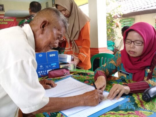 TMMD Reg 106 KOdim Cilacap, Gelar Sosialisasi Kesadaran Ketahanan Bangsa Di Balai Desa Cilibang