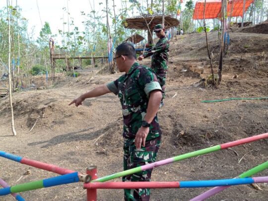 Kasdim 0703 Kodim Cilacap Tinjau Kesiapan Lokasi TMMD, Dalam Menyambut Kasdam IV Diponegoro