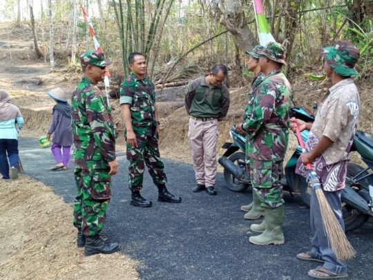Cek Kondisi Lokasi TMMD, Kasdim Didampingi Kapendim 0703 Kodim Cilacap