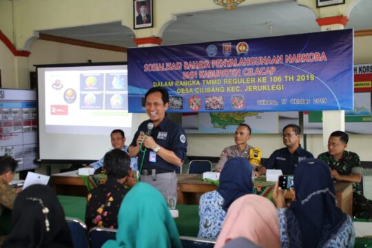 Kepala BNN Cilacap Soasialisasikan Bahaya Narkoba Dikalangan Remaja Pedesaan