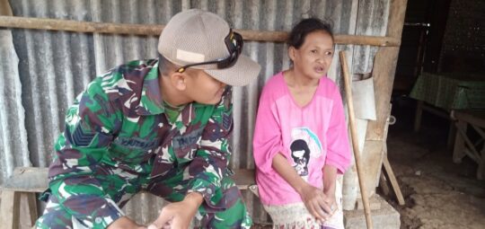 Potret Ibu Anti Warga kurang mampu, Menjadi Perhatian satgasTMMD Kodim Malang