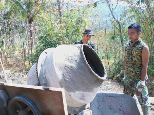 Prada Sakti Inanggoro Operator ‘Molen’ Handal TMMD ke 106 Kodim 0802