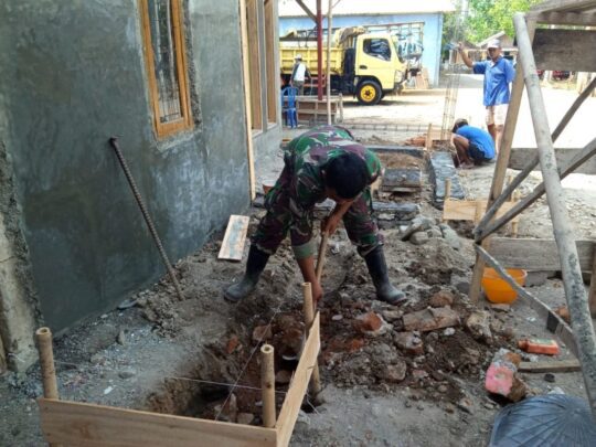 Percepatan Penggarapan, Satgas Galian Tanah RTLH Milik Anwar